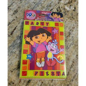 Dora The Explorer Boots Birthday Party Invitations & Thank You Notes Pkg of 8